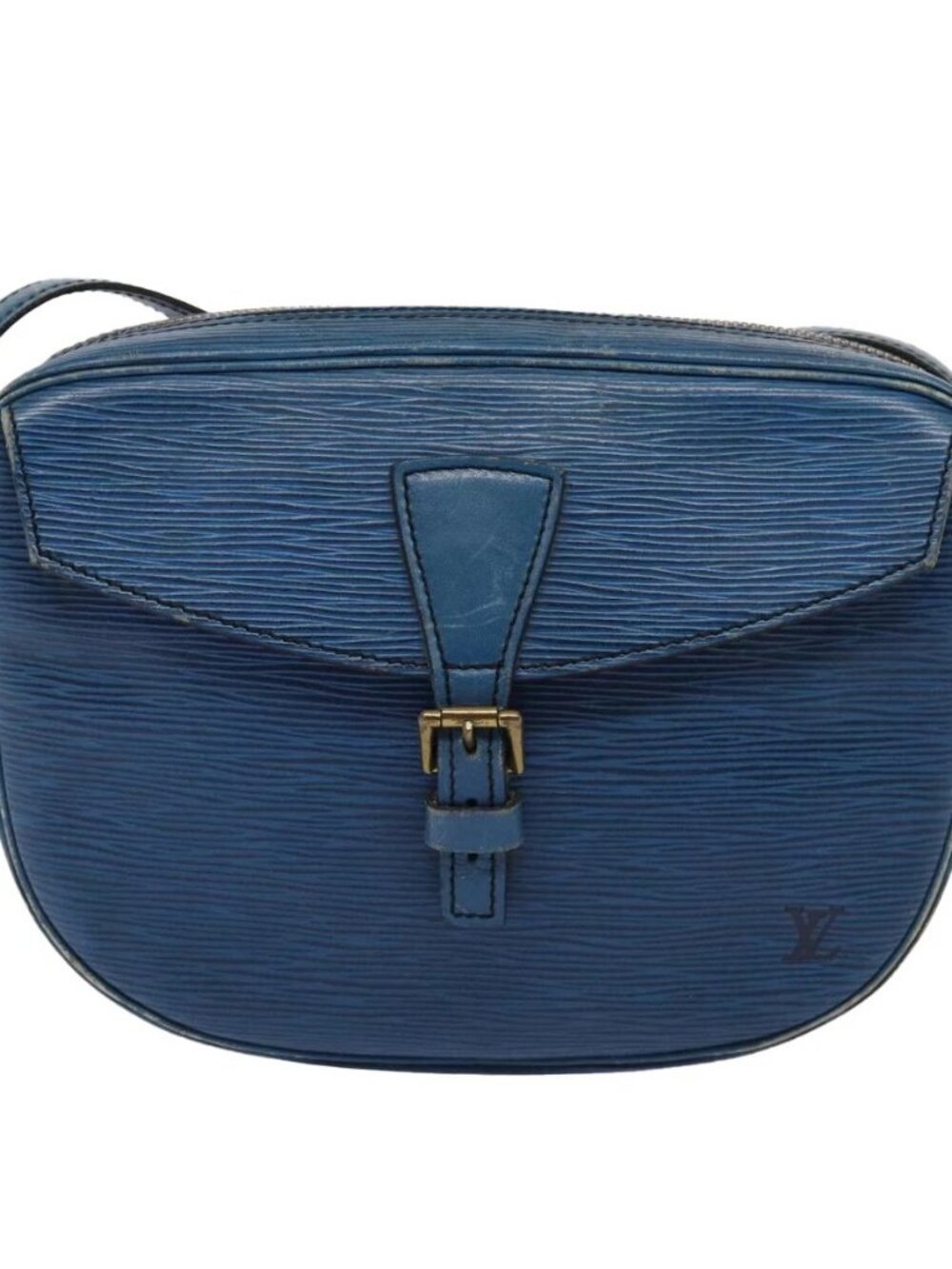 LOUIS VUITTON Epi June Feuille MM Shoulder Bag Blue M52155 LV Auth 82031 - Picture 2 of 16